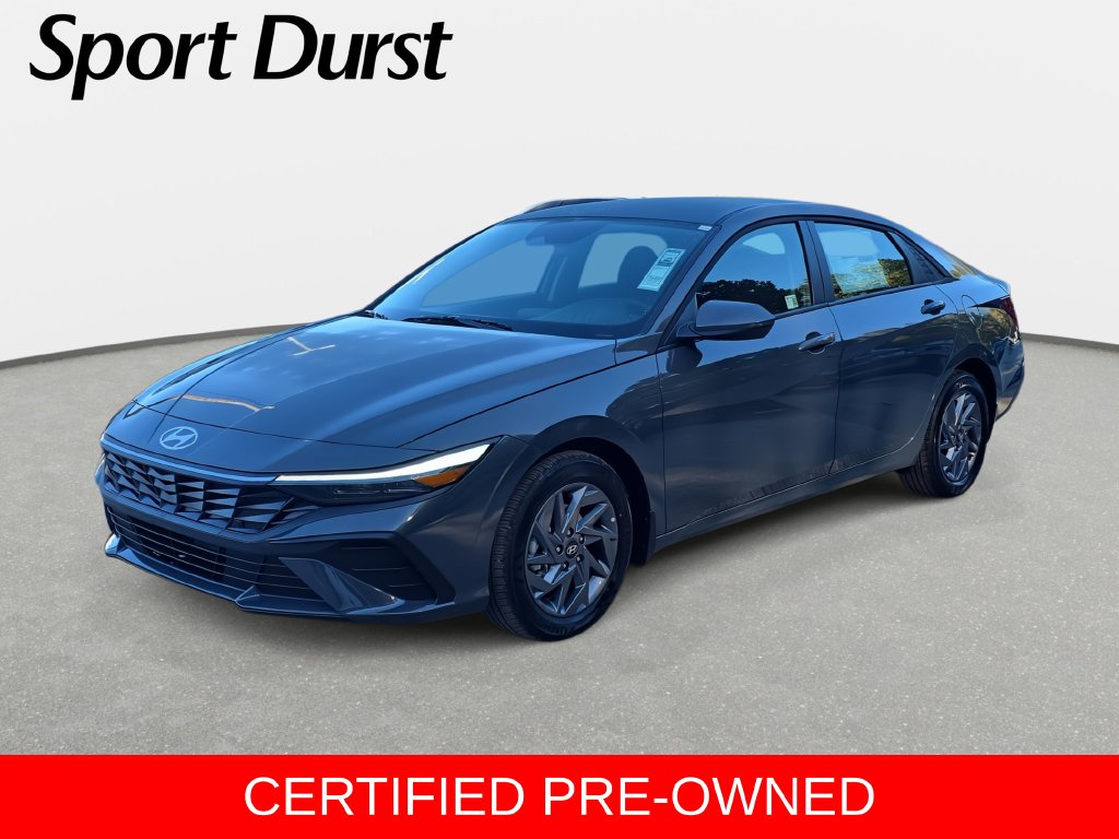 Certified 2026 Hyundai Elantra Hybrid Blue Sedan