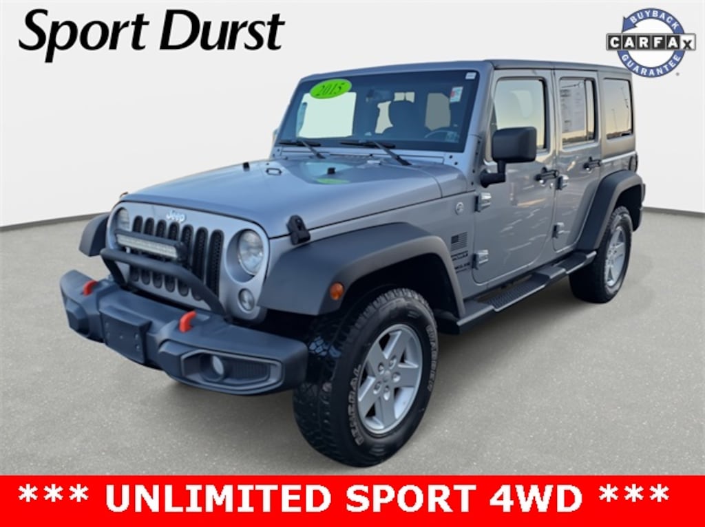 Used 2015 Jeep Wrangler Unlimited Sport 4x4 SUV