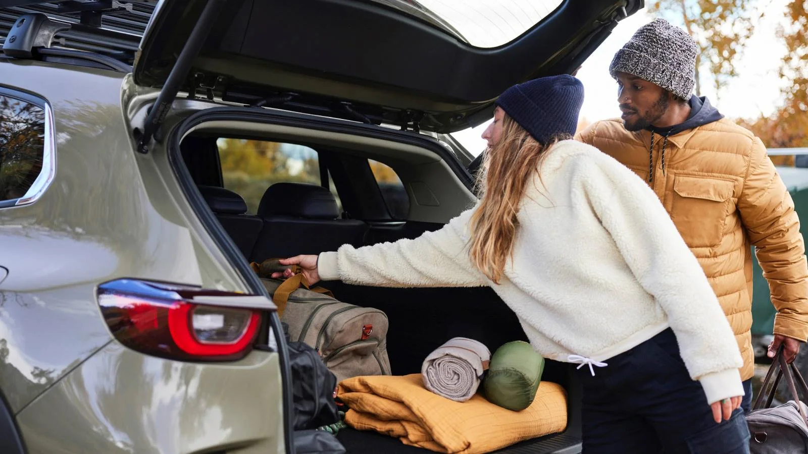 2026 Mazda CX-50 cargo space with rear seats folded -- 56.3 cu ft for PCS moves
