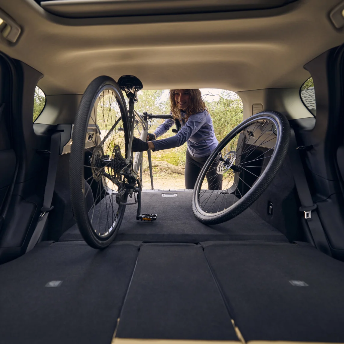 2026 Mazda CX-5 cargo area with seats folded