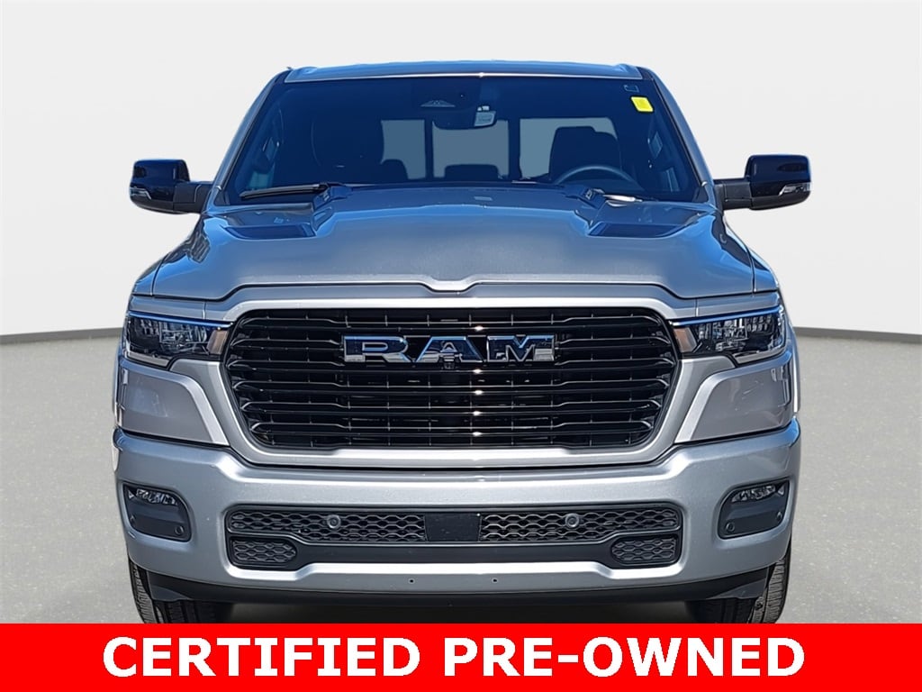 Certified 2025 RAM Ram 1500 Pickup Laramie with VIN 1C6SRFJP8SN579314 for sale in Durham, NC
