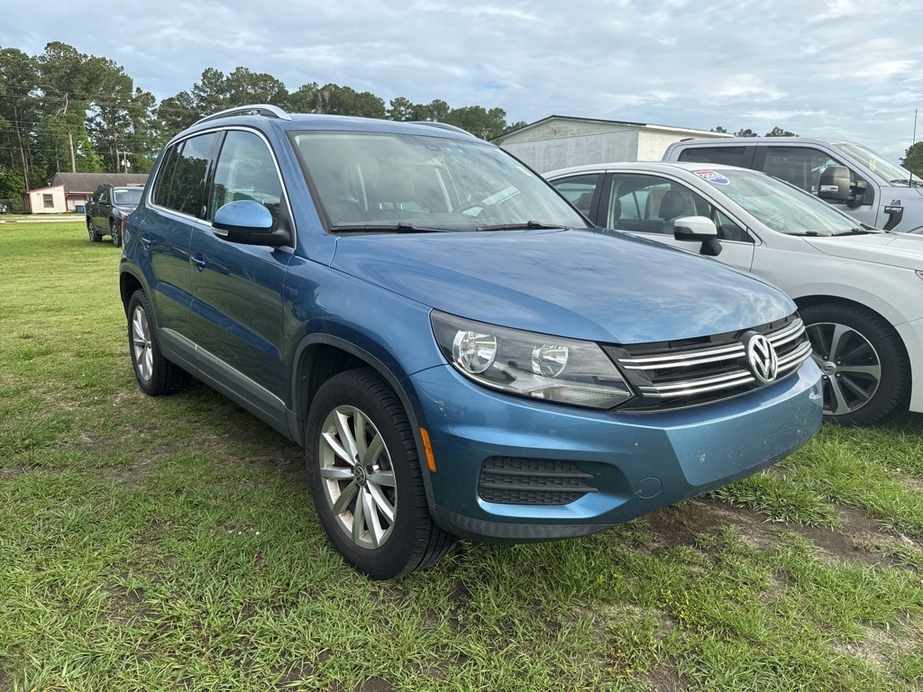 Used 2017 Volkswagen Tiguan Wolfsburg Edition with VIN WVGSV7AX8HW500569 for sale in Jacksonville, NC