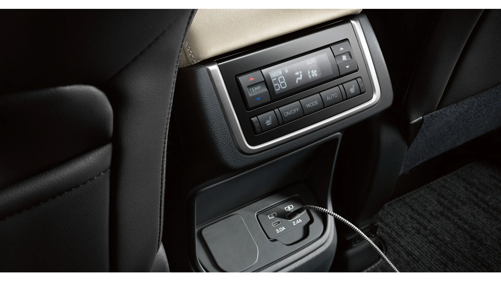 2026 Subaru Ascent available second row climate controls and USB-A and USB-C charging ports
