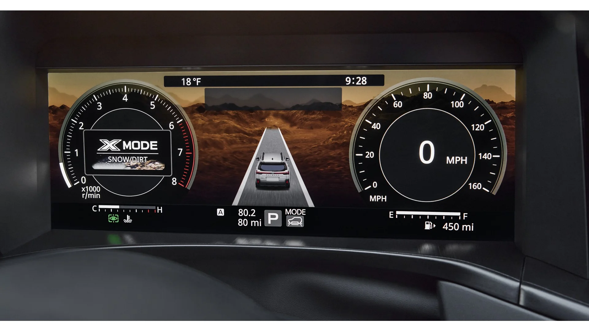 2026 Subaru Outback 12.3-inch full digital instrument cluster
