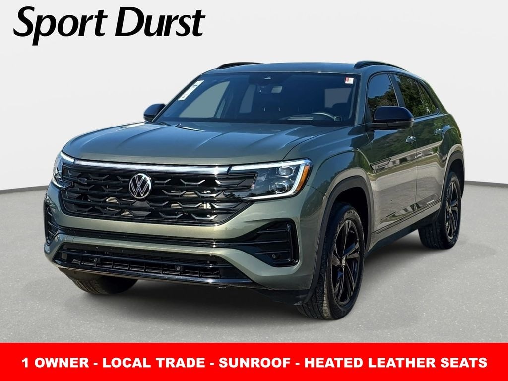Certified 2025 Volkswagen Atlas Cross Sport 2.0T SEL R-Line Black SUV