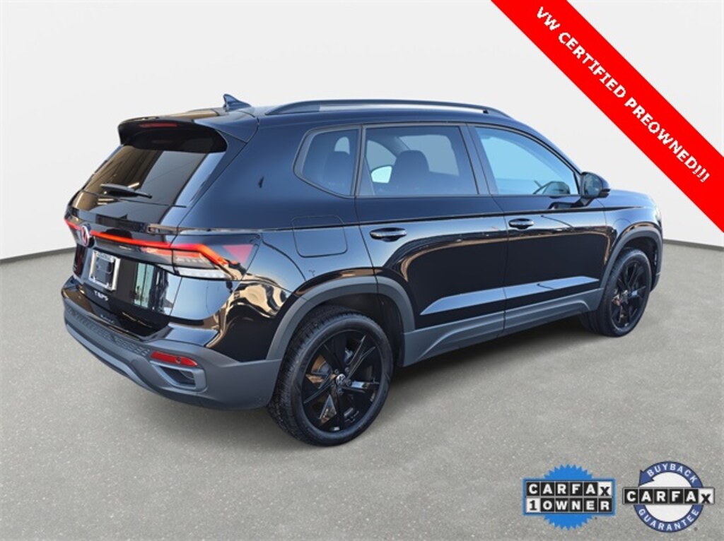 Certified 2025 Volkswagen Taos 1.5T SE Black SUV