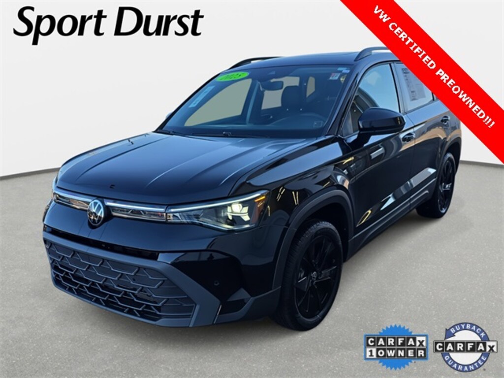 Certified 2025 Volkswagen Taos 1.5T SE Black SUV