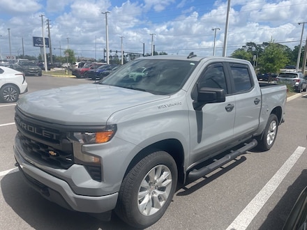Featured Used 2024 Chevrolet Silverado 1500 Custom Truck Crew Cab for sale in Orlando, FL