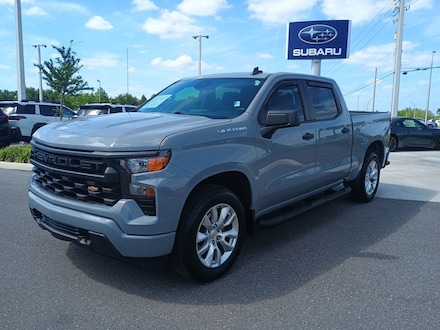 Featured Used 2024 Chevrolet Silverado 1500 Custom Truck Crew Cab for sale in Orlando, FL