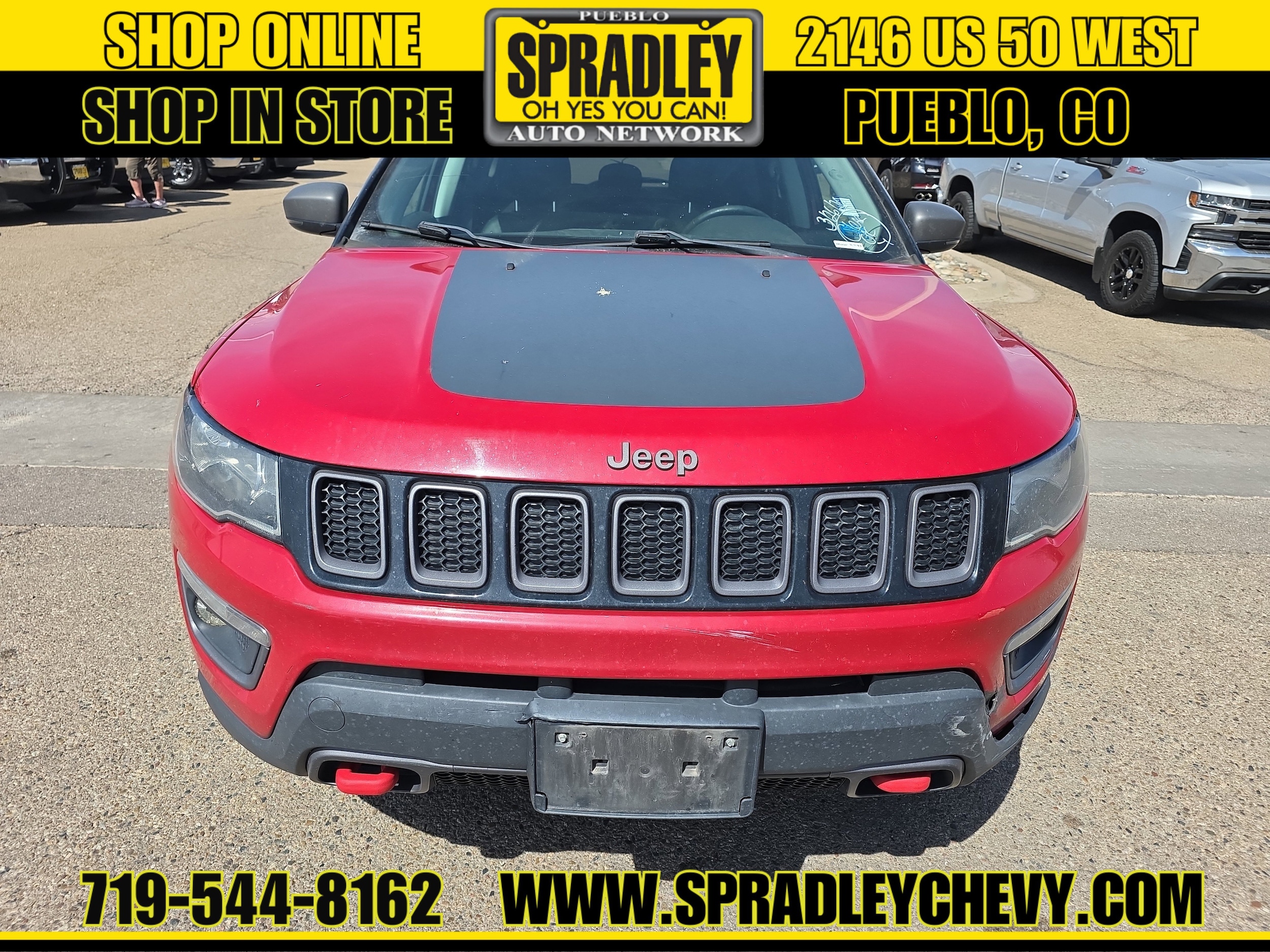 Used 2018 Jeep Compass Trailhawk with VIN 3C4NJDDB9JT315275 for sale in Pueblo, CO