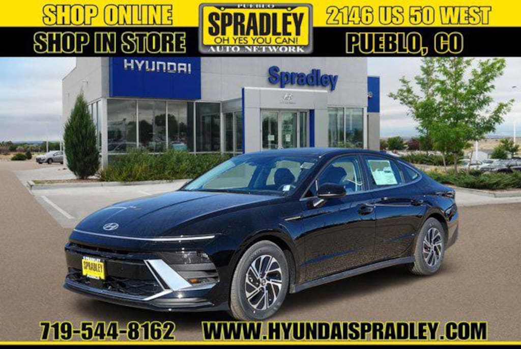 New 2026 Hyundai Sonata Hybrid Blue Sedan
