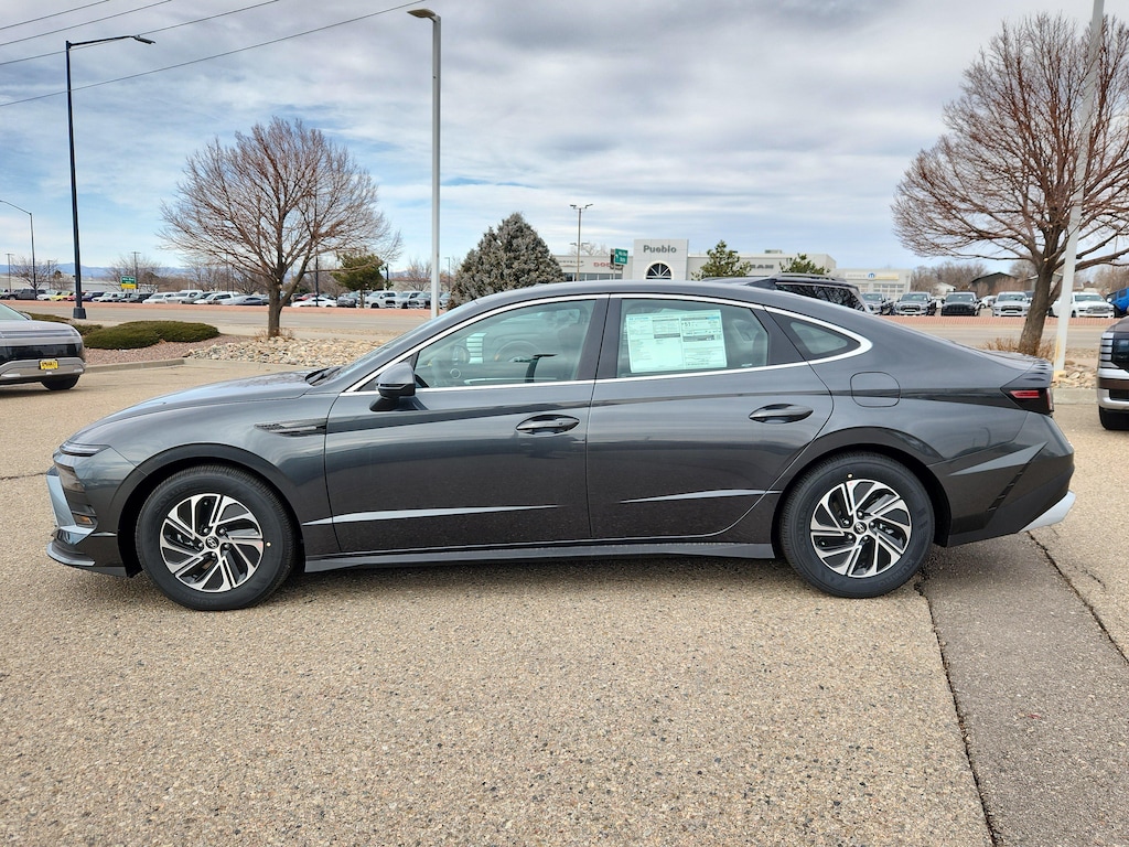 New 2026 Hyundai Sonata Hybrid Blue Sedan