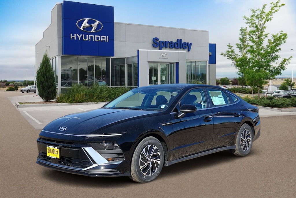 New 2026 Hyundai Sonata Hybrid Blue Sedan