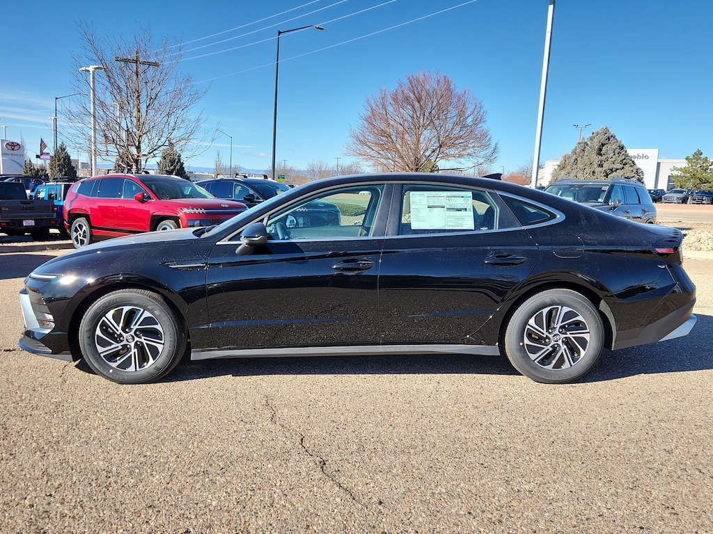 New 2026 Hyundai Sonata Hybrid Blue Sedan