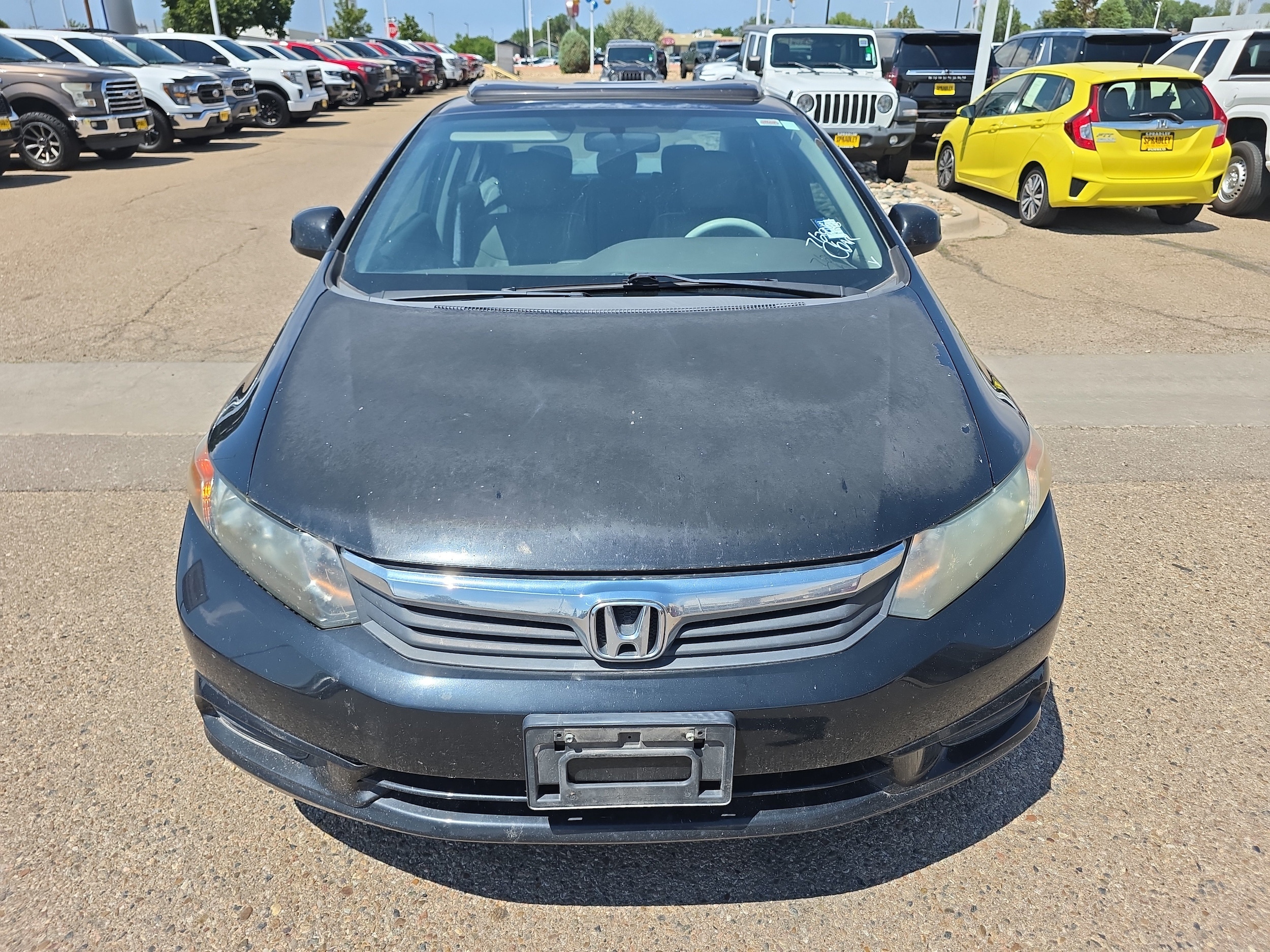 Used 2012 Honda Civic EX-L with VIN 19XFB2F92CE004424 for sale in Pueblo, CO