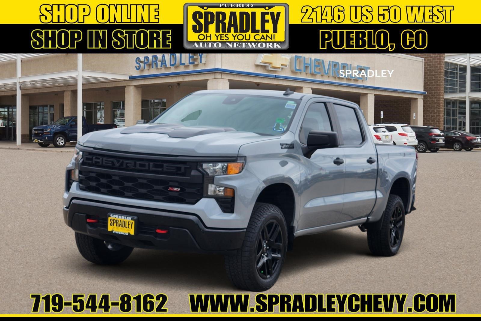 Buy a 2024 Chevrolet Silverado 1500 Custom Trail Boss Truck Crew Cab For Sale in Pueblo