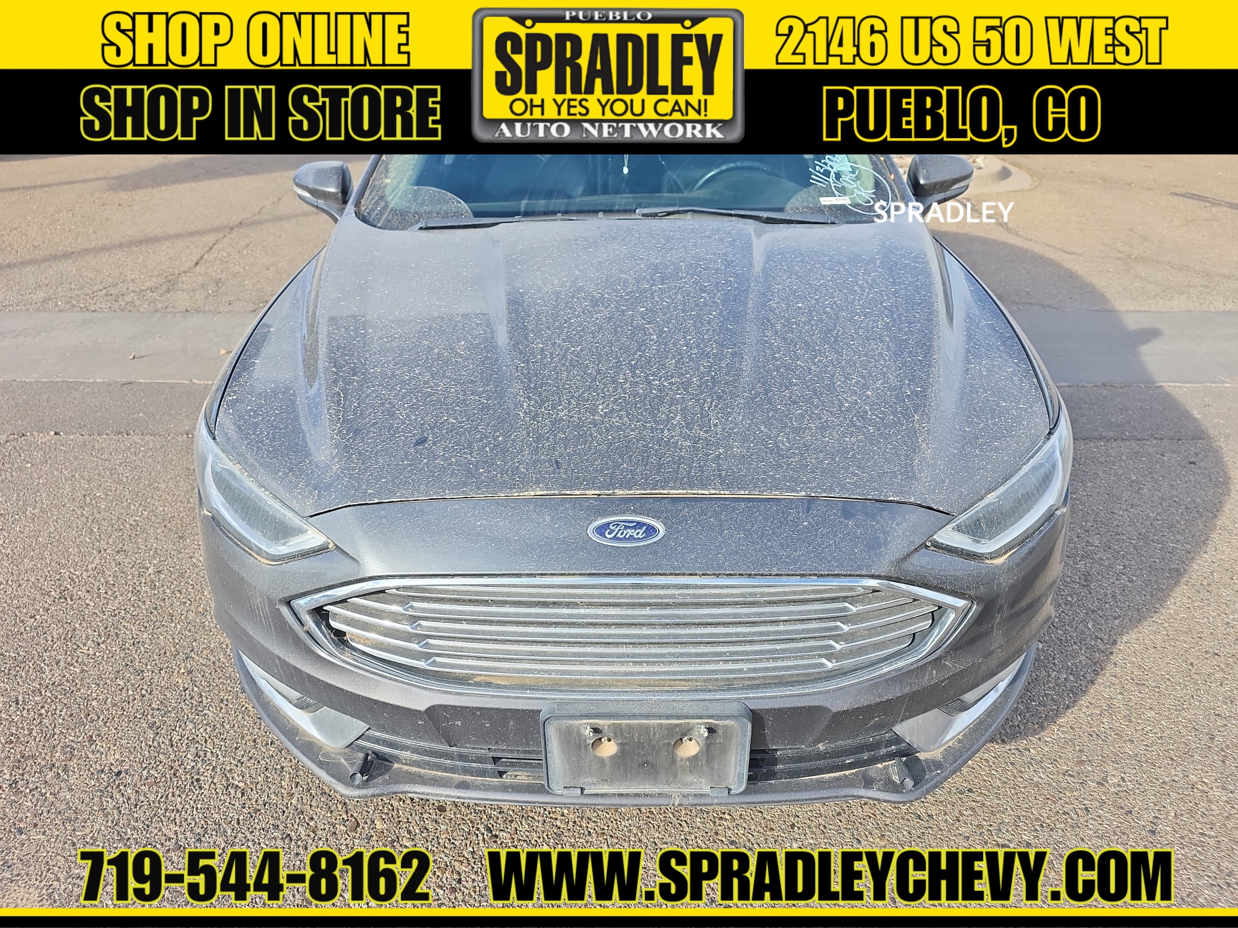 Used 2017 Ford Fusion SE with VIN 3FA6P0H98HR111714 for sale in Pueblo, CO