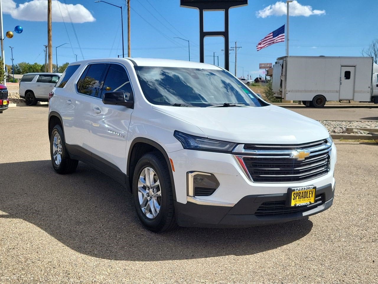 Used 2023 Chevrolet Traverse LS with VIN 1GNEVFKW6PJ203336 for sale in Pueblo, CO