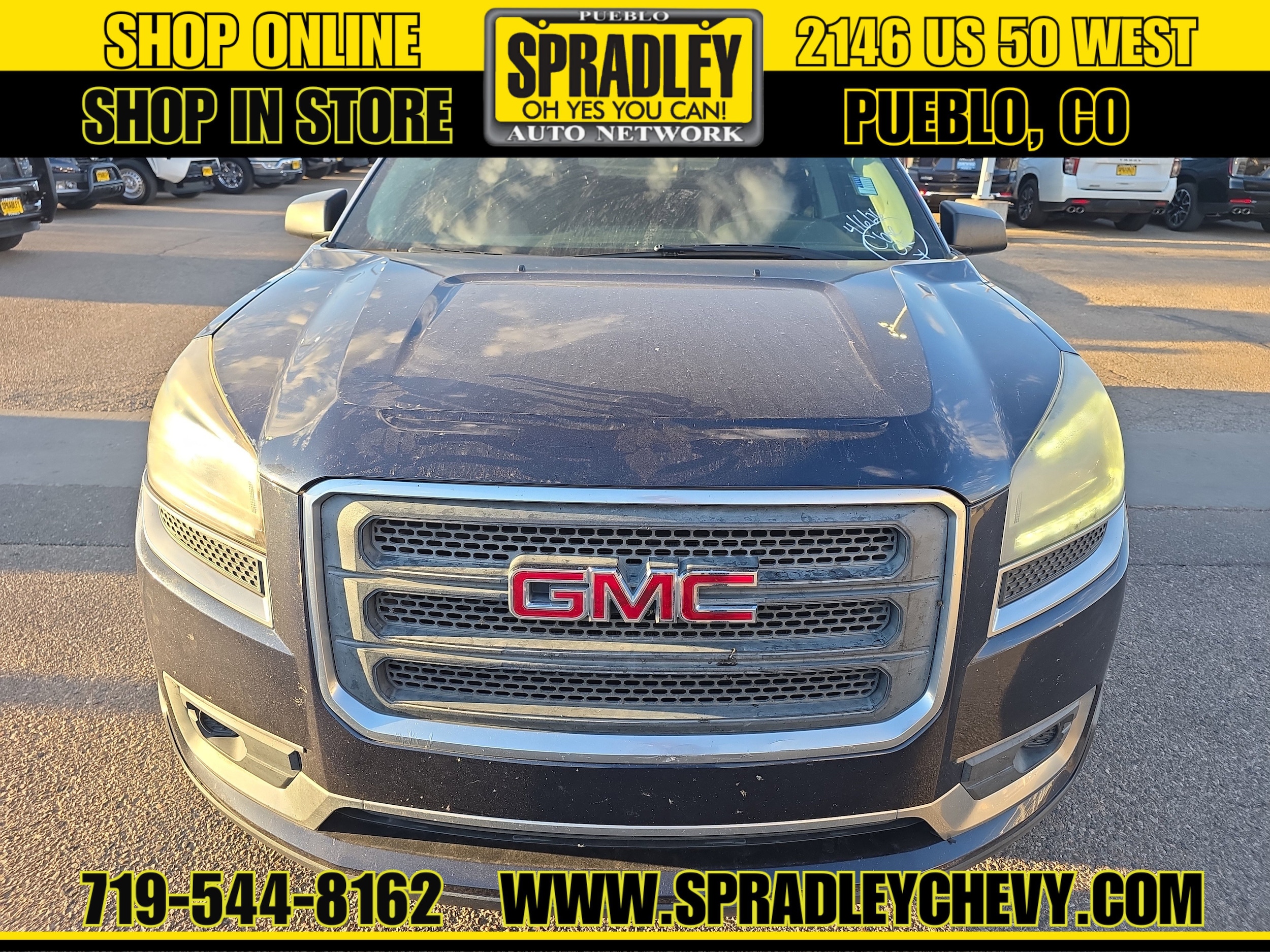 Used 2016 GMC Acadia SLE-1 with VIN 1GKKRNED4GJ147678 for sale in Pueblo, CO
