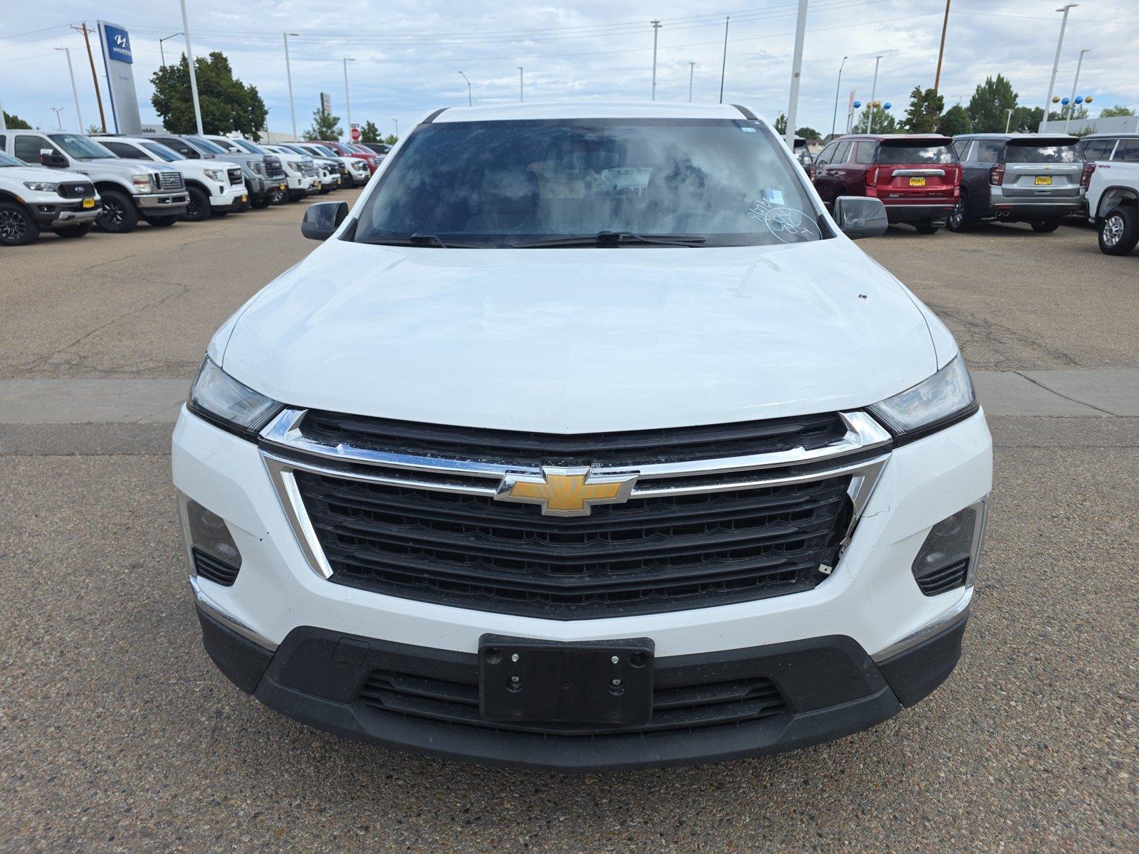 Used 2023 Chevrolet Traverse LS with VIN 1GNEVFKW6PJ203336 for sale in Pueblo, CO