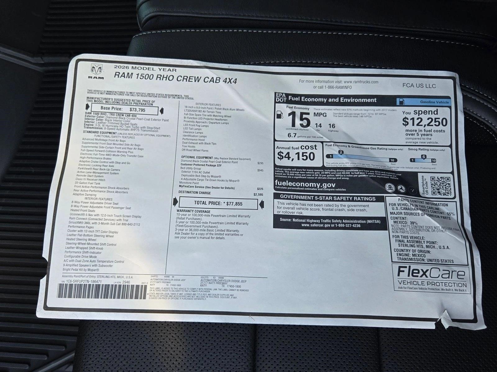 2026 RAM 1500 RHO - Photo 18