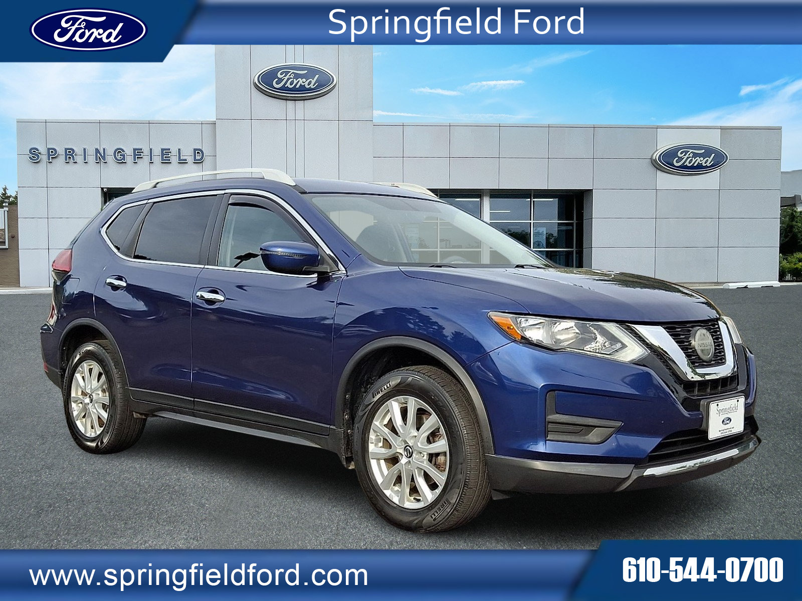 Certified 2018 Nissan Rogue SV with VIN 5N1AT2MV0JC729348 for sale in Springfield, PA