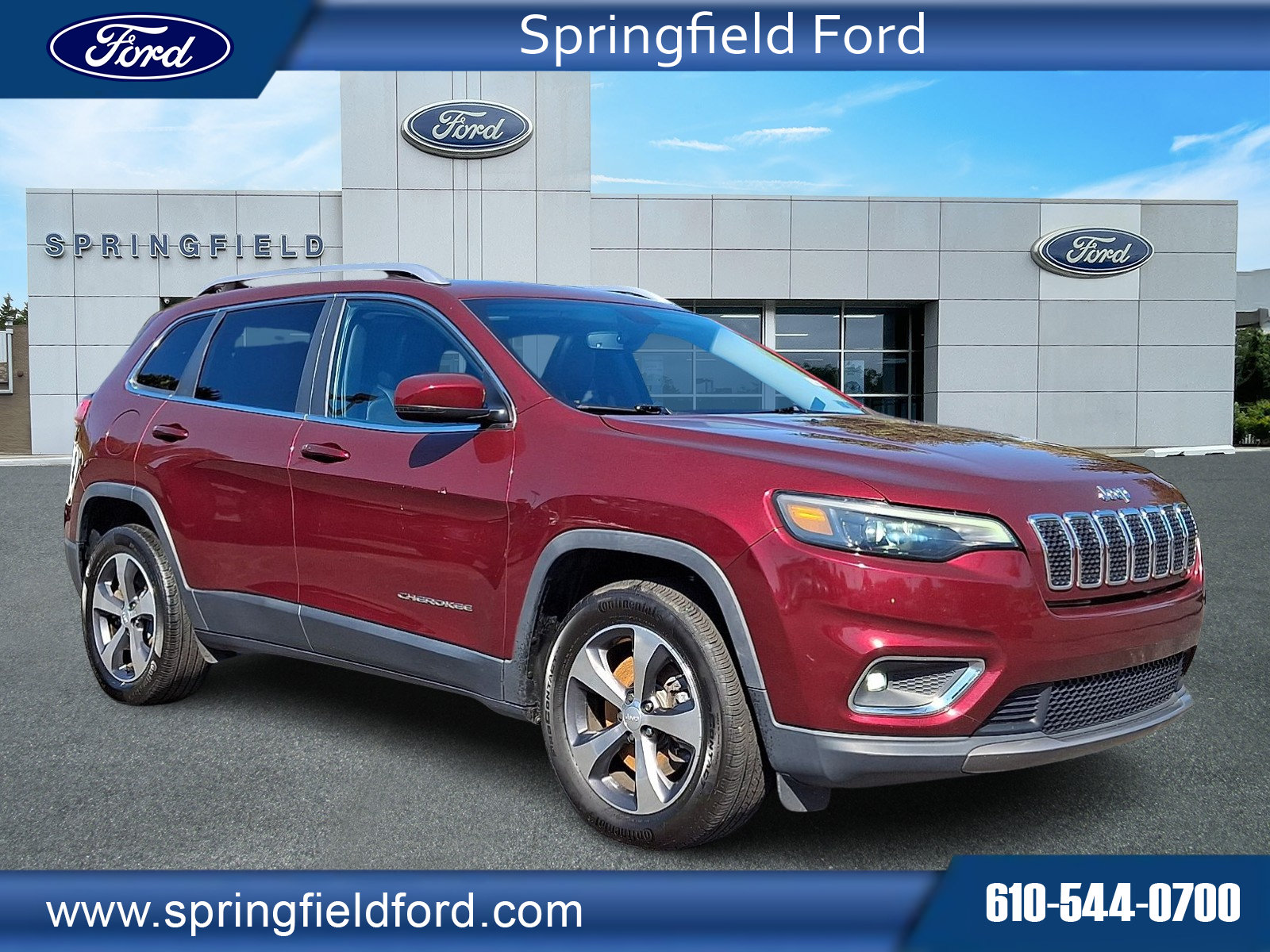 Certified 2019 Jeep Cherokee Limited with VIN 1C4PJMDX4KD397976 for sale in Springfield, PA
