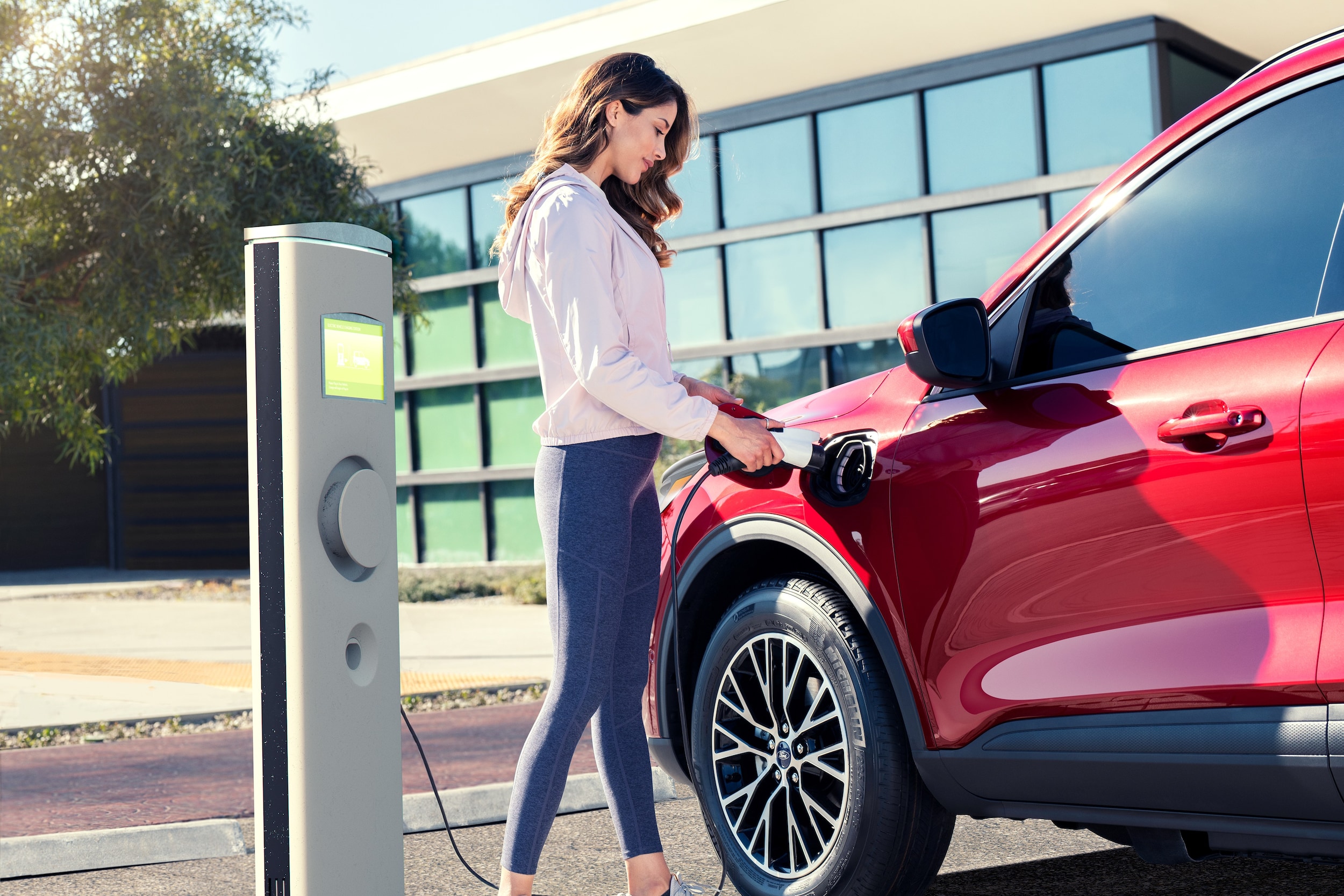 Ford Mustang Mach-E at Charging Station