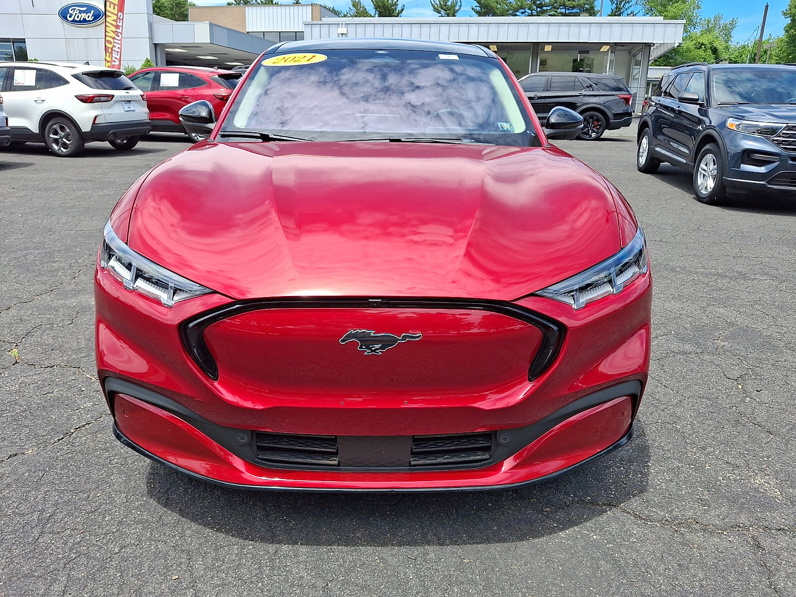 Certified 2021 Ford Mustang Mach-E Premium AWD with VIN 3FMTK3SU1MMA56021 for sale in Springfield, PA