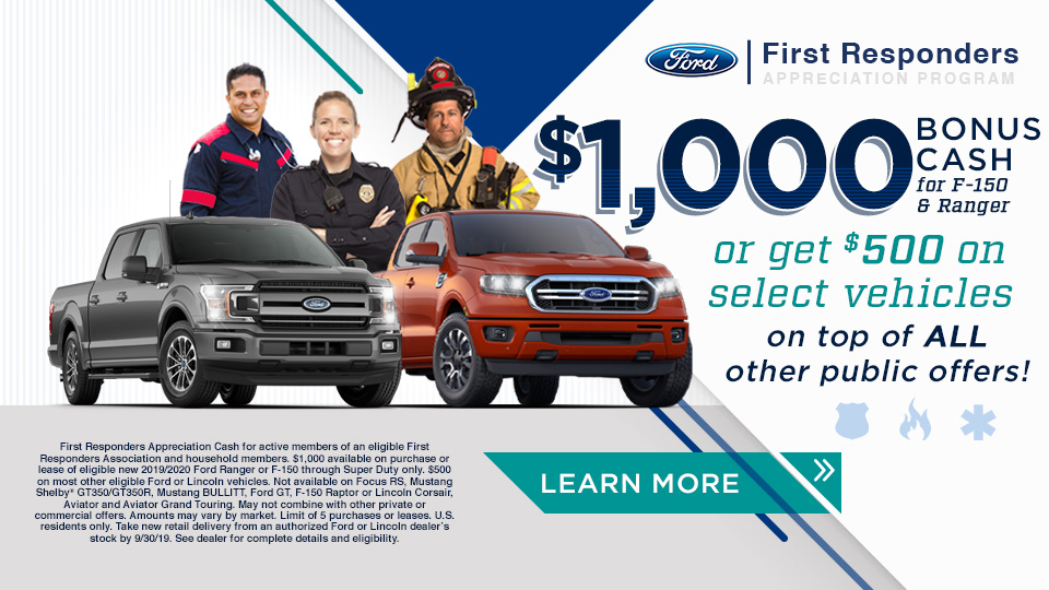 Ford First Responder Rebate Greatest Ford