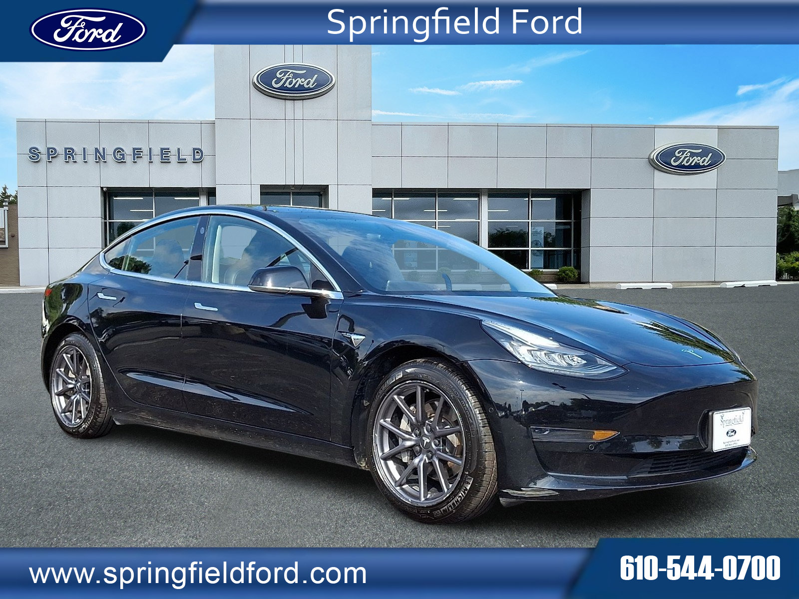 Used 2020 Tesla Model 3 Base with VIN 5YJ3E1EA8LF784276 for sale in Springfield, PA