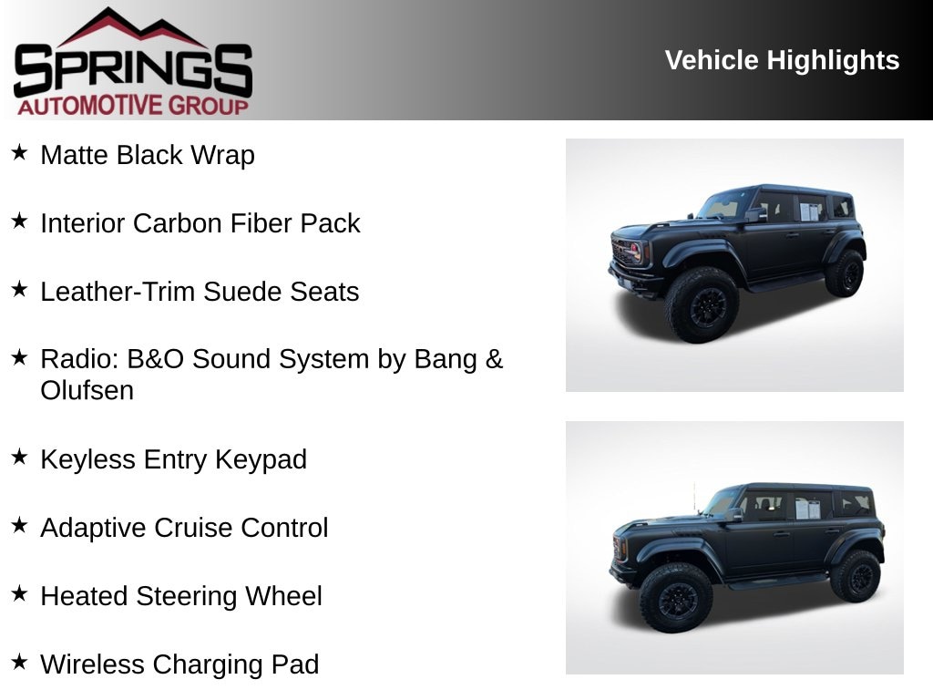 Used 2023 Ford Bronco Raptor SUV