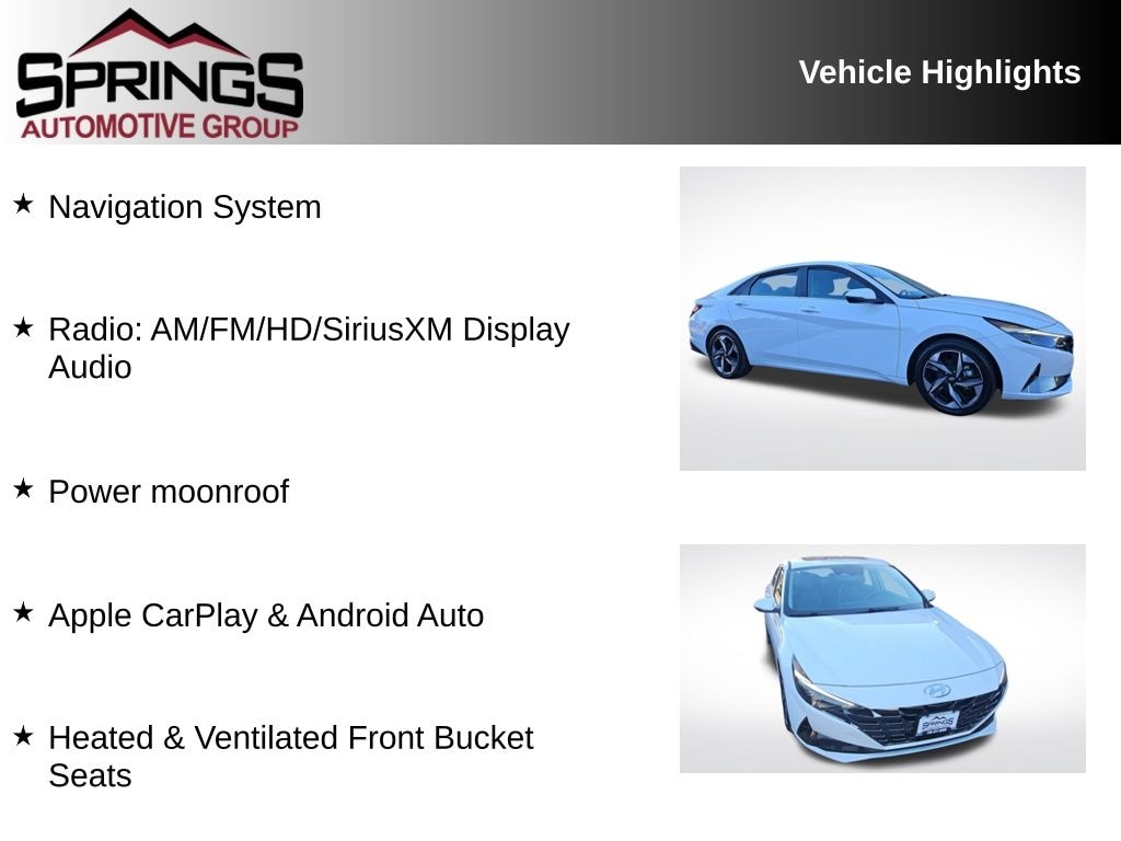 Used 2023 Hyundai Elantra HEV Limited Sedan