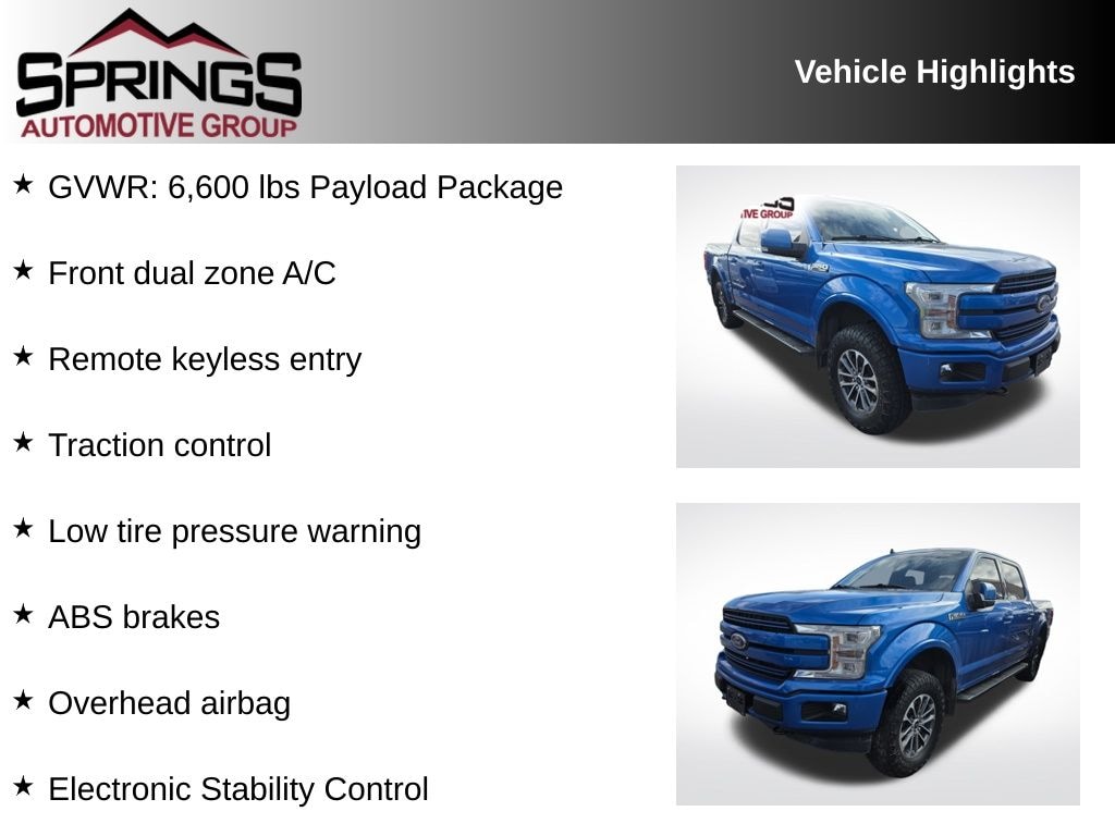 Used 2020 Ford F-150 Lariat Truck SuperCrew Cab