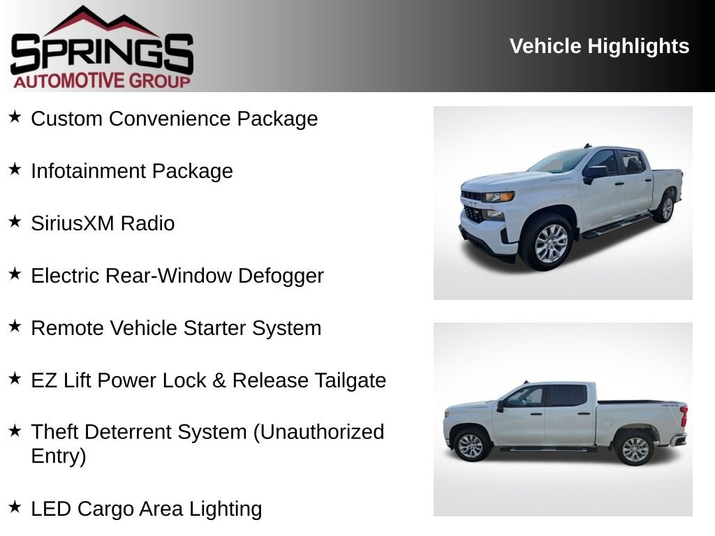 Used 2020 Chevrolet Silverado 1500 Silverado Custom Truck Crew Cab