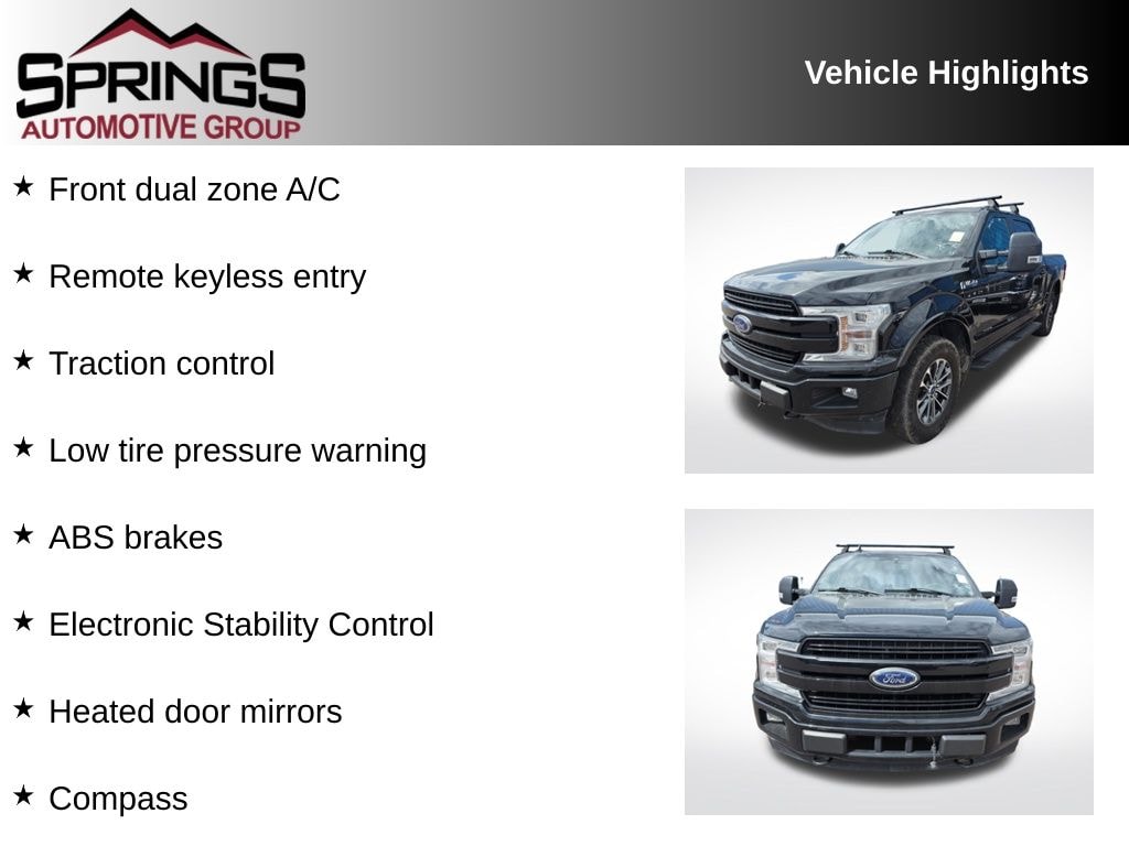 Used 2018 Ford F-150 Lariat Truck SuperCrew Cab