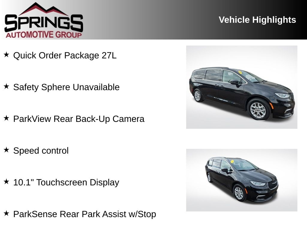 Used 2022 Chrysler Pacifica Touring L Van Passenger Van