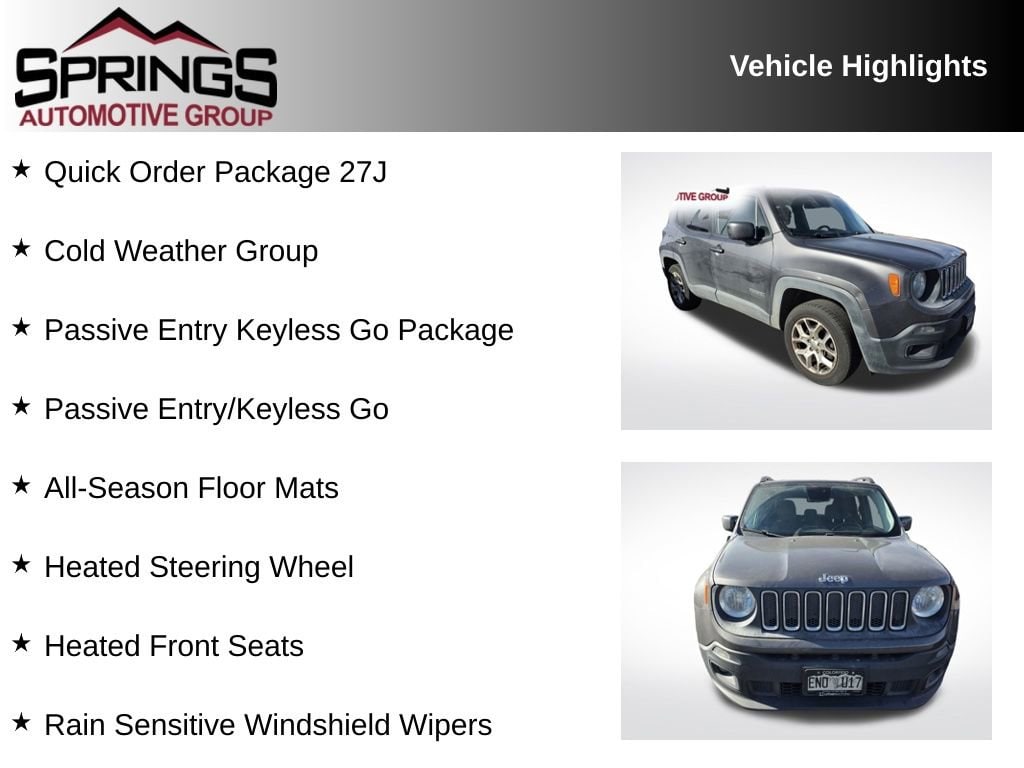 Used 2016 Jeep Renegade Latitude 4x4 SUV