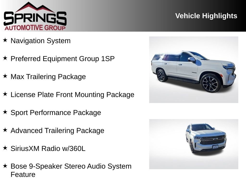 Used 2022 Chevrolet Tahoe RST SUV