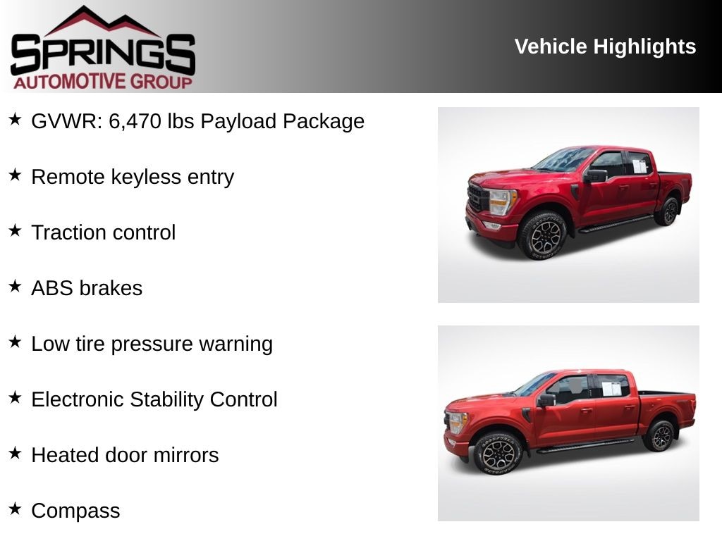 Used 2021 Ford F-150 XLT Truck SuperCrew Cab