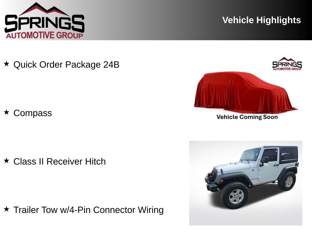 Used 2016 Jeep Wrangler JK Sport 4x4 SUV