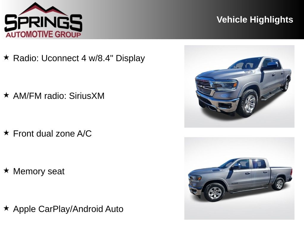 Used 2021 Ram 1500 Laramie Truck Crew Cab