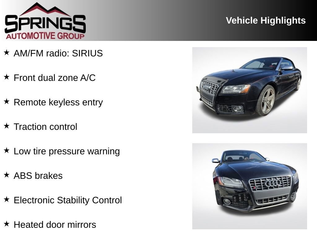 Used 2012 Audi S5 3.0 Prestige Cabriolet