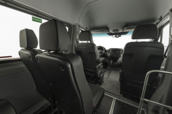 Interior shot of a Sprinter.