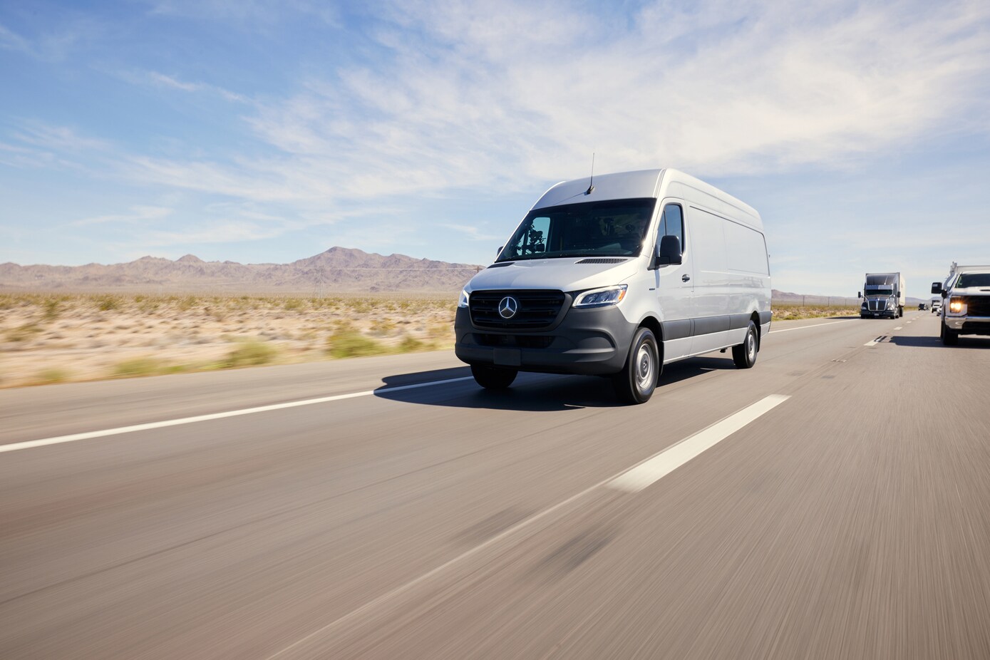 eSprinter on the highway