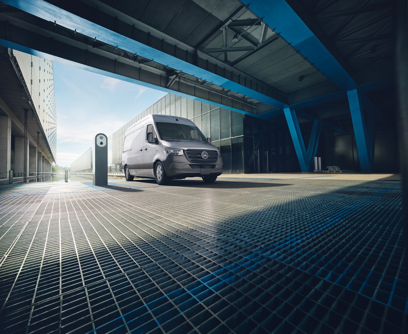 eSprinter parked at a business