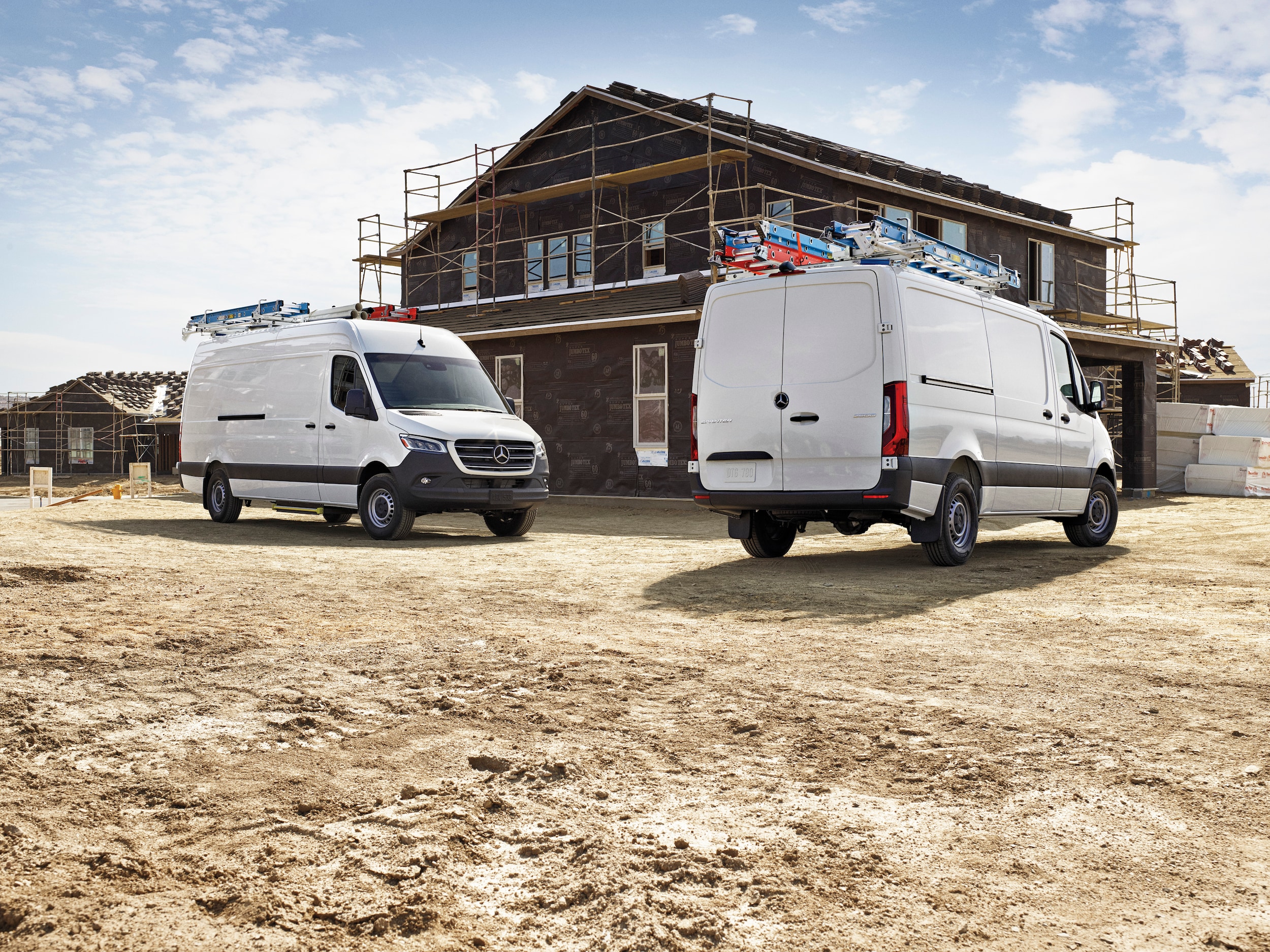 Sprinter with ladder rack