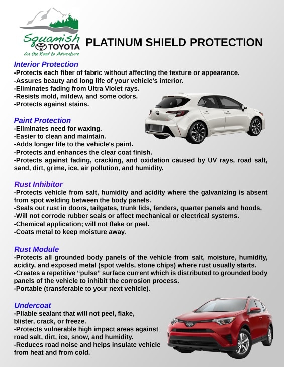 FIRST CANADIAN PLATINUM SHIELD PROTECTION Squamish Toyota