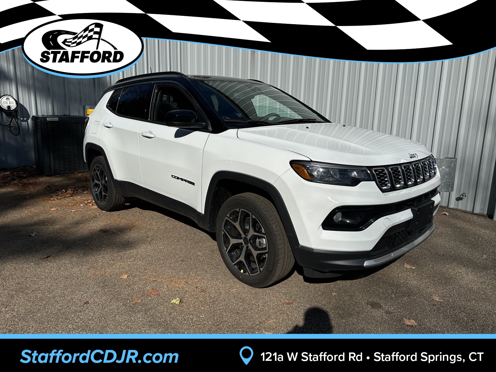 2025 Bright White Jeep Compass LIMITED 4X4 4X4 SUV