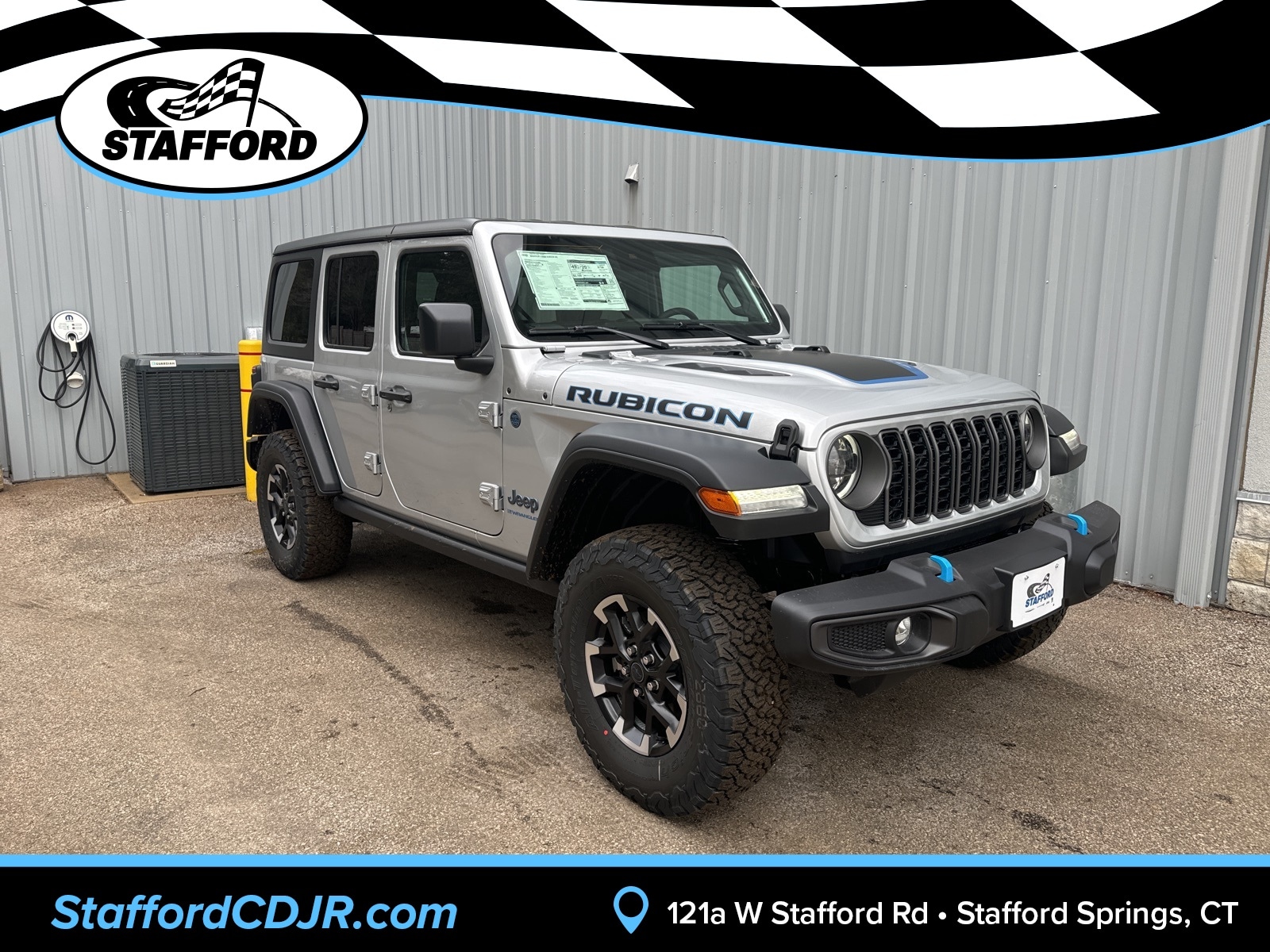 2024 Silver Zynith Jeep Wrangler 4xe 4-DOOR RUBICON 4X4 SUV